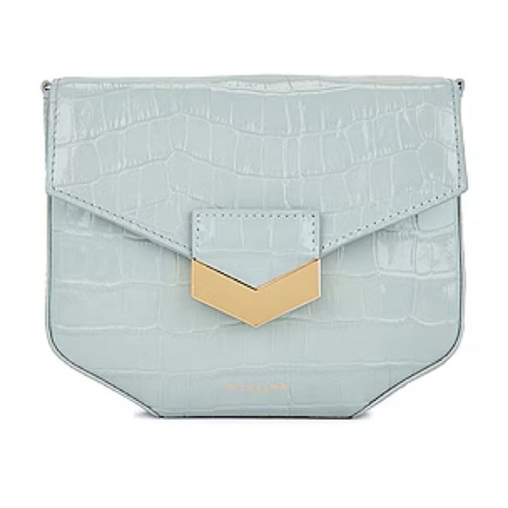 DeMellier Light Blue Croc-Embossed Women's Bag